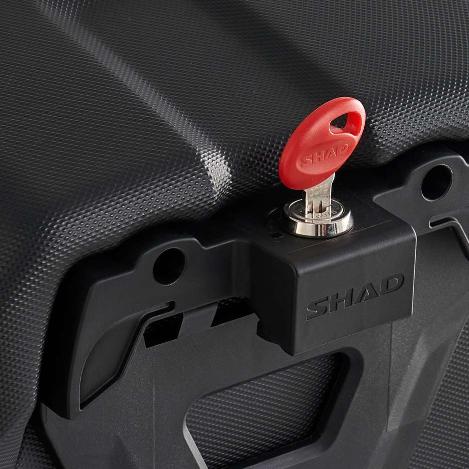 Hartschalen-Motorrad-Seitentaschen aus ABS Shad E48SR für SR-Rahmen