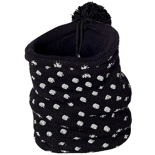 Hat collar Tucano Urbano Sharpei Color Black-White Polka Dot
