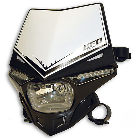 Headlight Moto Cross Enduro Ufo Plast Stealth Black Monochrome
