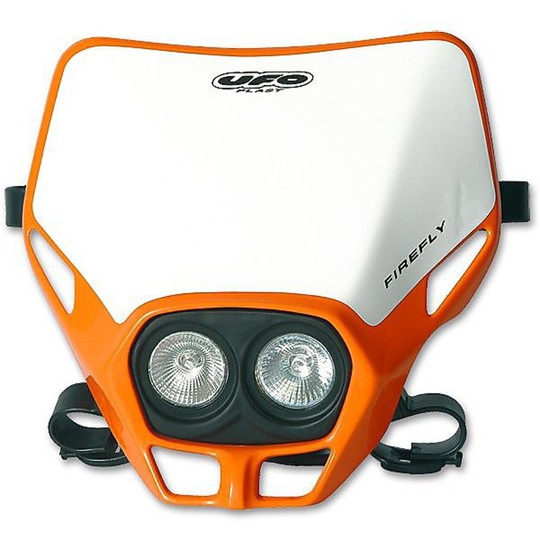 Headlight Ufo Plast Enduro Moto Cross Fire Fly Twins Orange