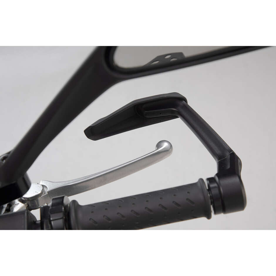 Hebelschützer mit Windabweiser, schwarz, Sw-Motech LVG.11.283.11000/B für Triumph Street Triple 675