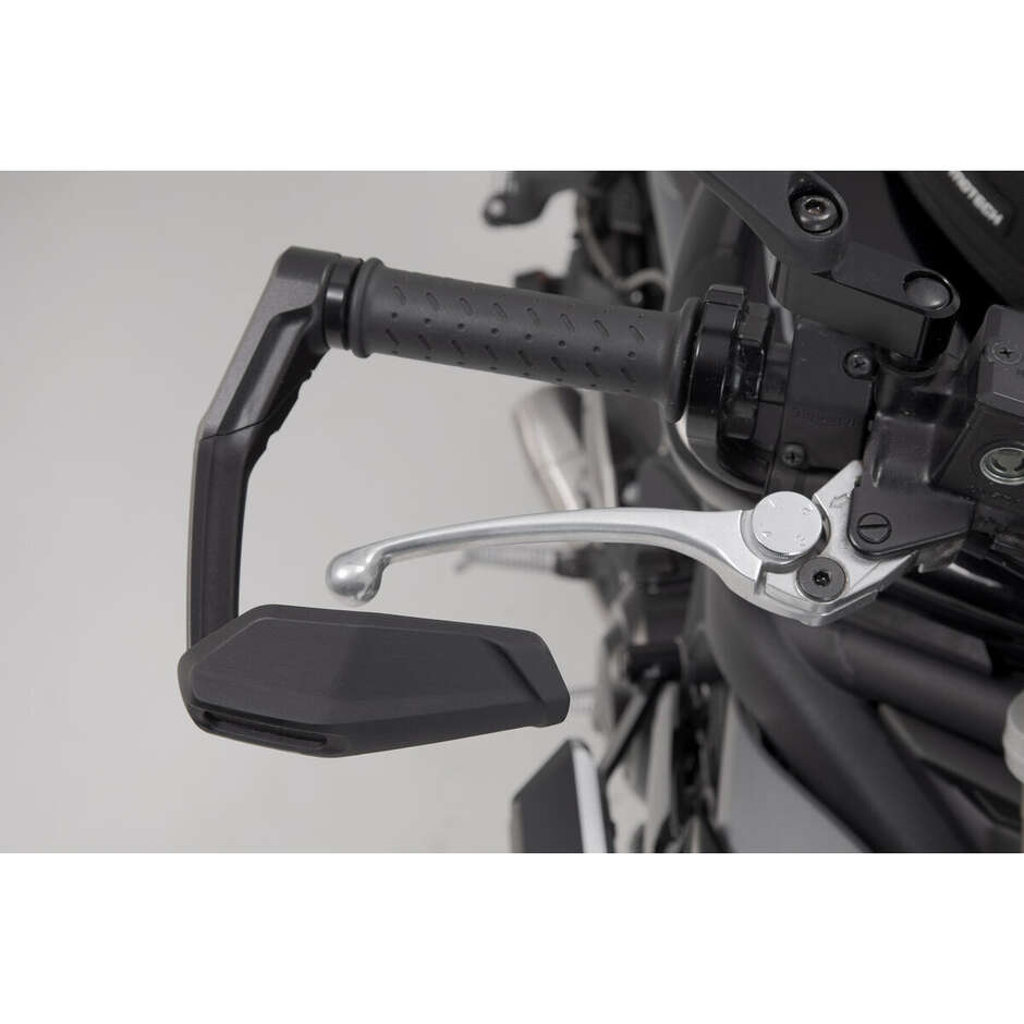 Hebelschützer mit Windabweiser, schwarz, Sw-Motech LVG.11.283.11000/B für Triumph Street Triple 675