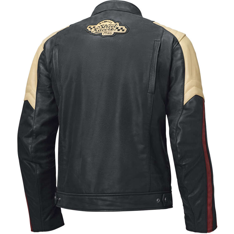 Held Baker 2 Motorradjacke Schwarz Beige Bordeaux