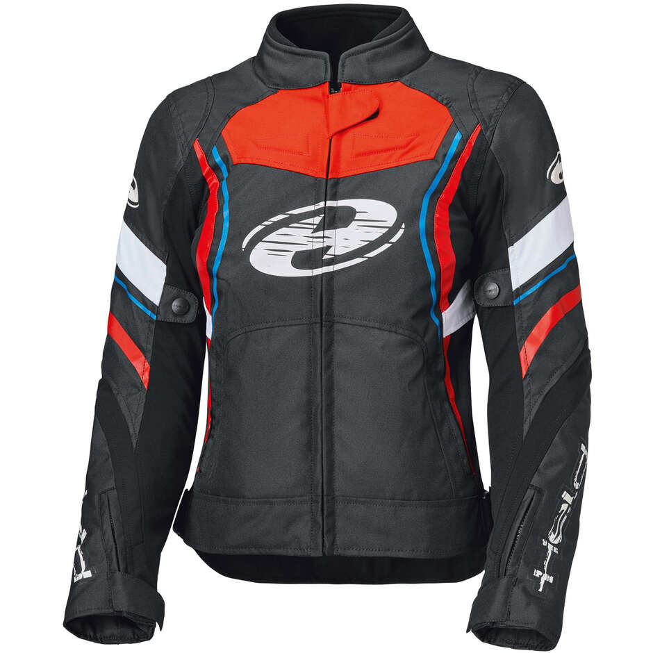 Held Baxley Top Damen Motorradjacke Schwarz Rot Blau