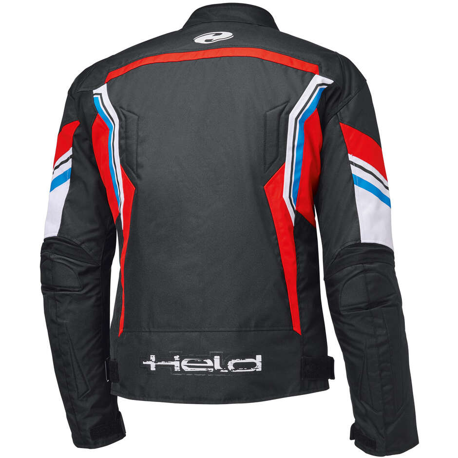 Held Baxley Top Motorradjacke Schwarz Rot Blau