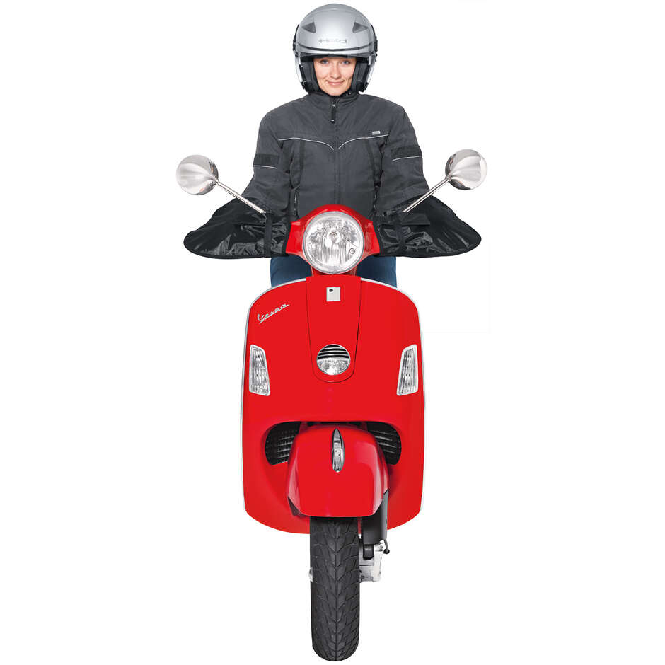 Held Black Motorcycle Hand Grip Covers