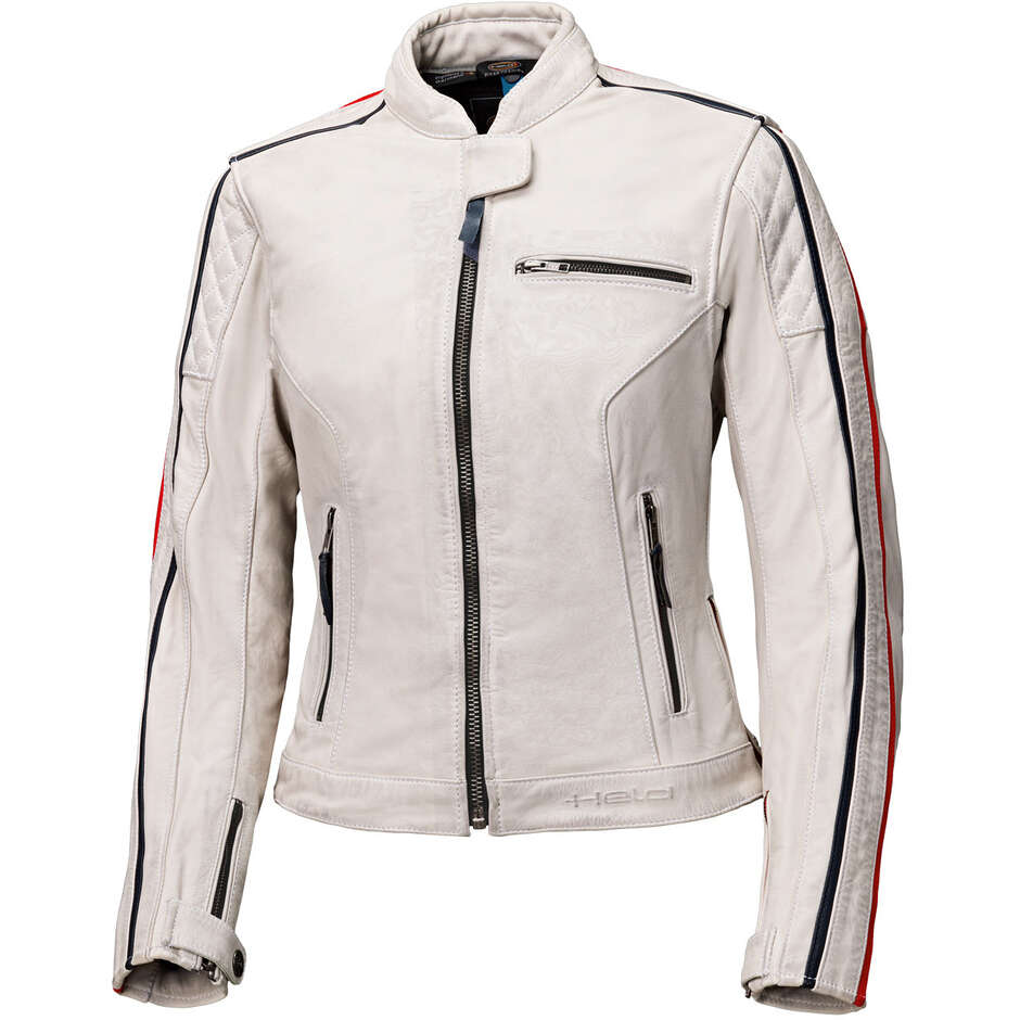Held Brixham Women's Motorcycle Jacket Grey Red