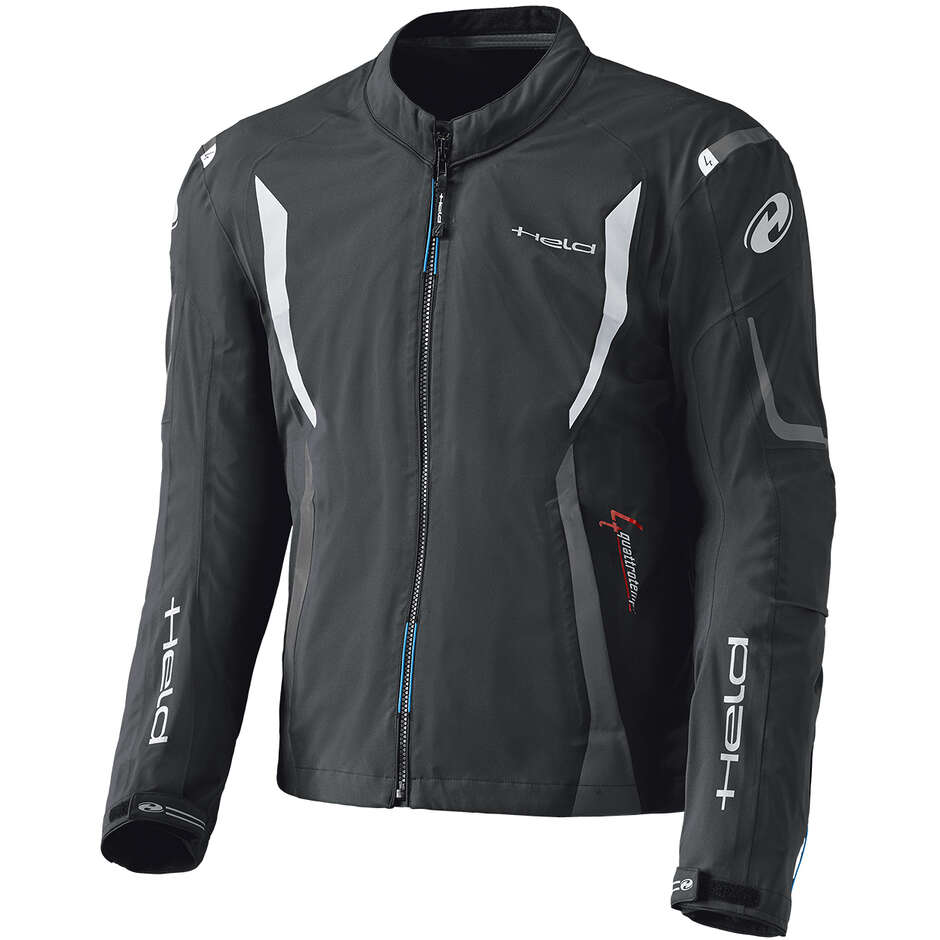 Held Clip-in GTX Top Motorcycle Rain Jacket Black White