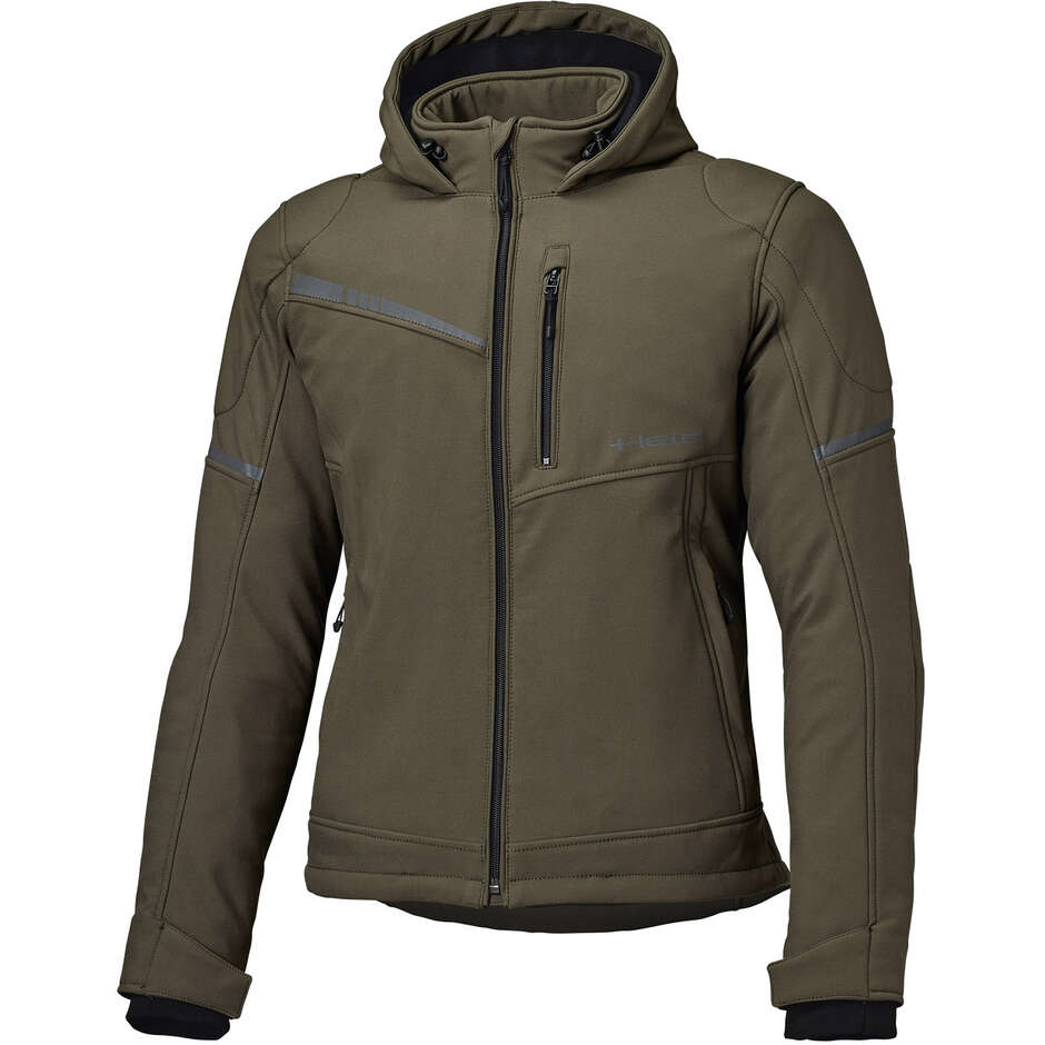 Held Curb Militärgrüne Softshell-Motorradjacke