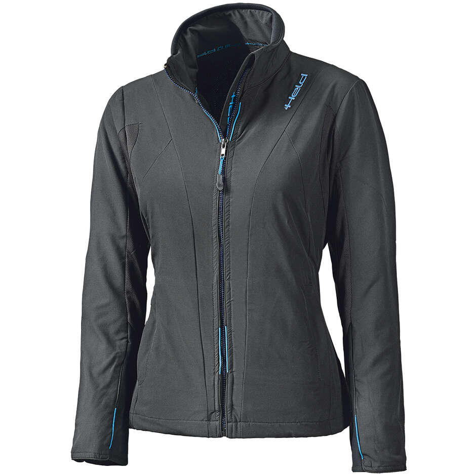 Held Damen Clip-in Windblocker Top Wasserdichte Motorradjacke Schwarz