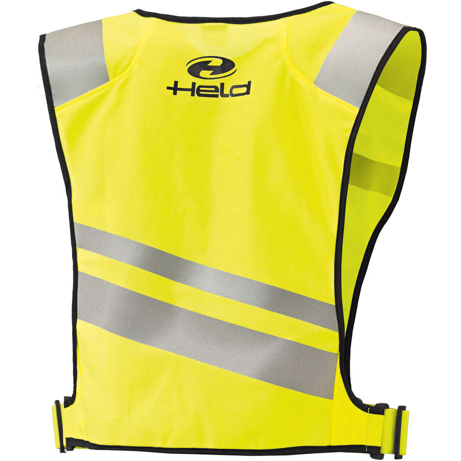 Held Fluoreszierende gelbe Warnweste