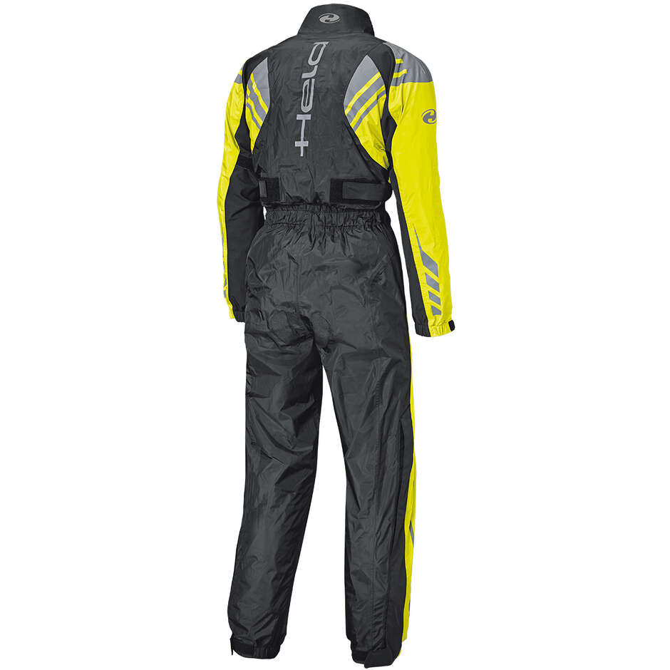 Held Full-Face Motorcycle Rain Suit Black Fluorescent Yellow