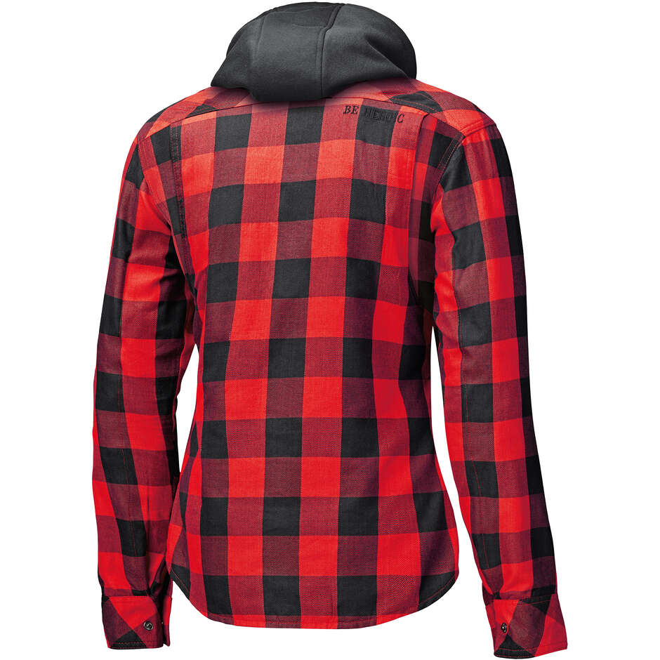 Held Lumberjack II Damen Motorradjacke Schwarz Rot