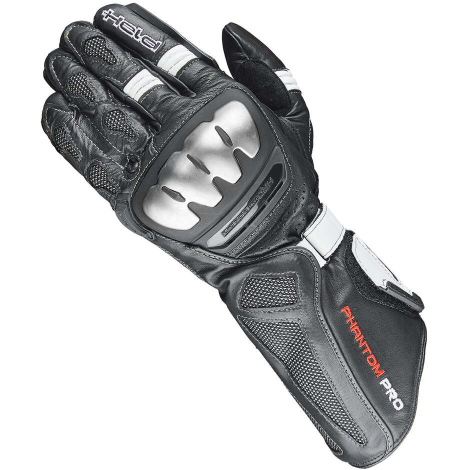 Held Phantom Pro Motorcycle Gloves Black White