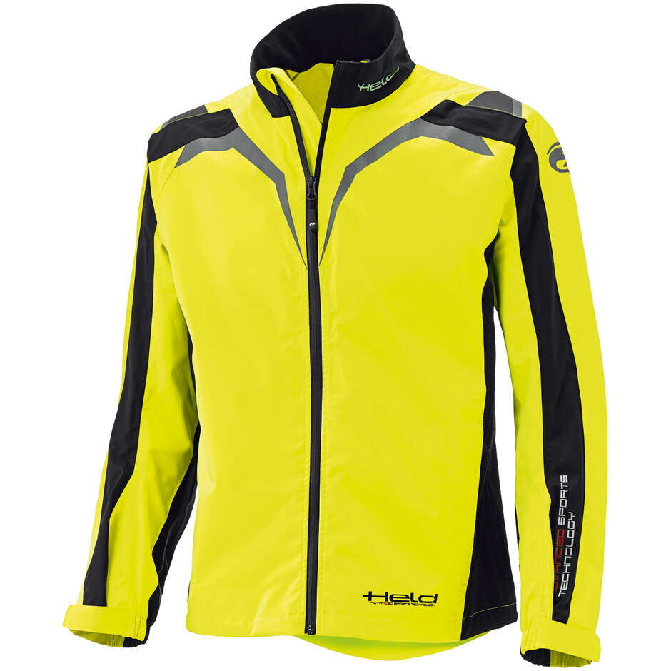 Held Rainblock 2 Top Women's Motorcycle Rain Jacket Black Fluorescent Yellow