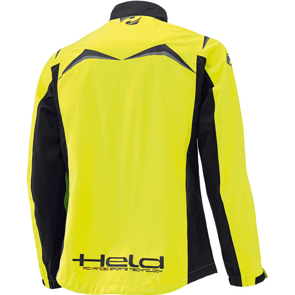Held Rainblock 2 Top Women's Motorcycle Rain Jacket Black Fluorescent Yellow
