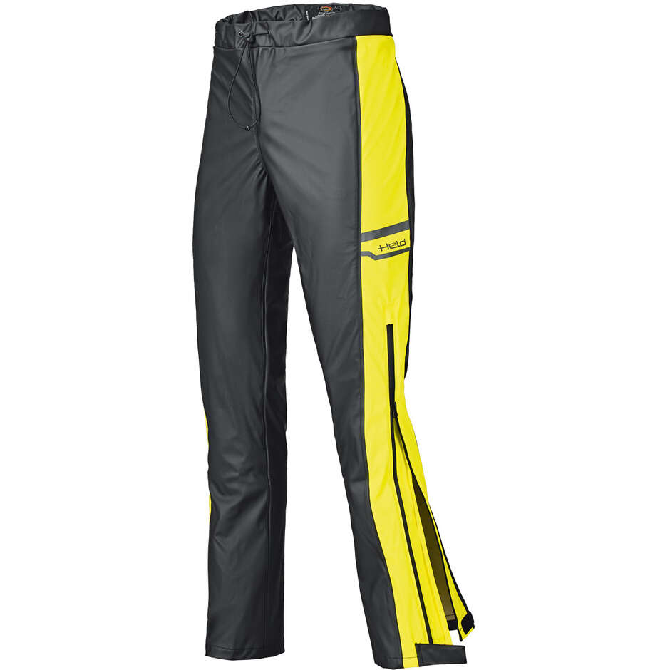 Held Rainstretch Base Motorrad Regenhose Schwarz Fluoreszierend Gelb