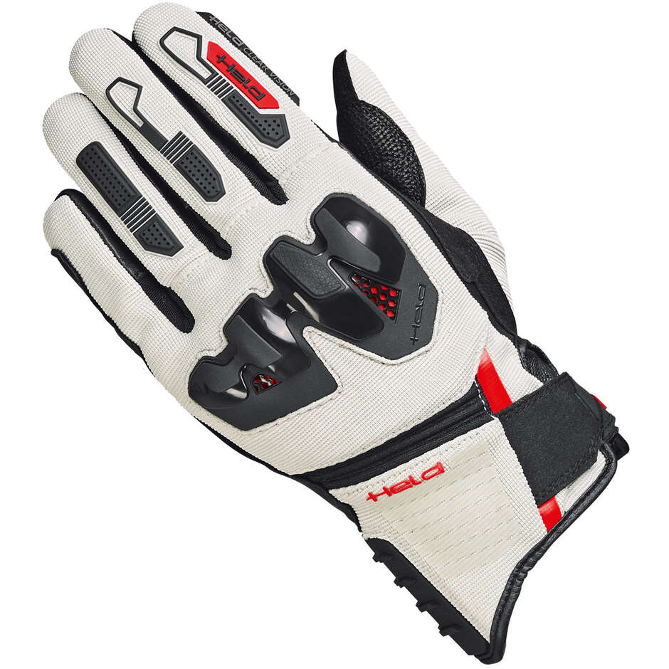 Held Sambia 2 Motorcycle Gloves Black Grey Red