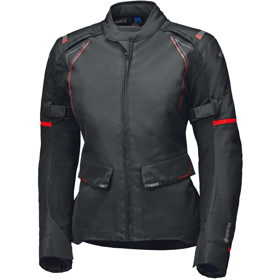 Held Savona ST Damen Motorradjacke Schwarz Rot