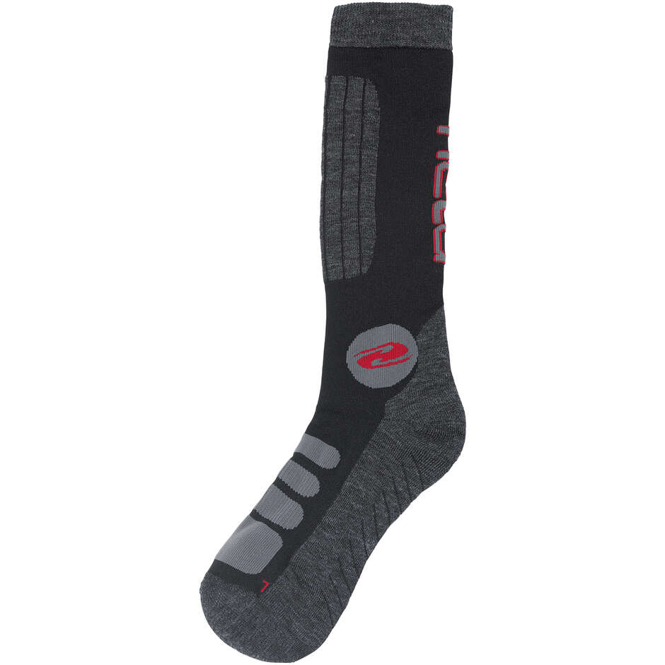 Held Thermo Long Motorradsocken Schwarz Grau