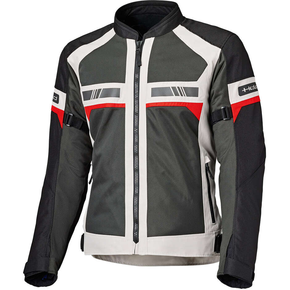 Held Tropic 4 Top Motorcycle Jacket Grey Red