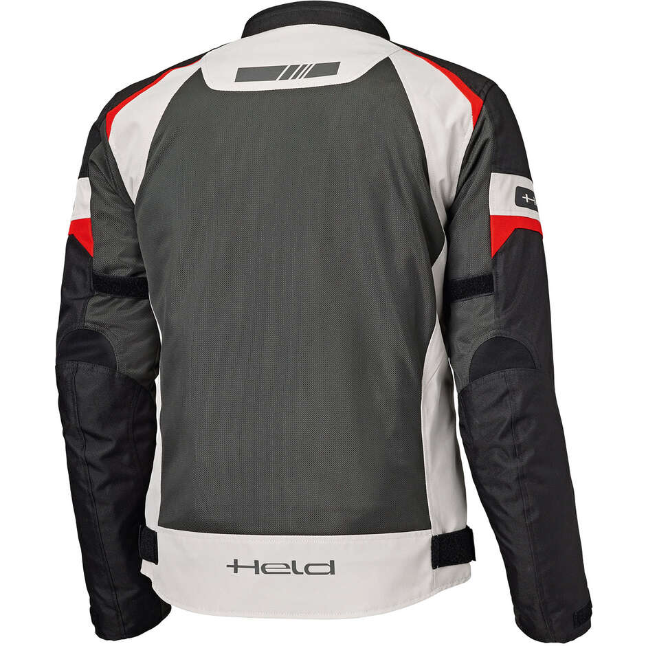 Held Tropic 4 Top Motorcycle Jacket Grey Red