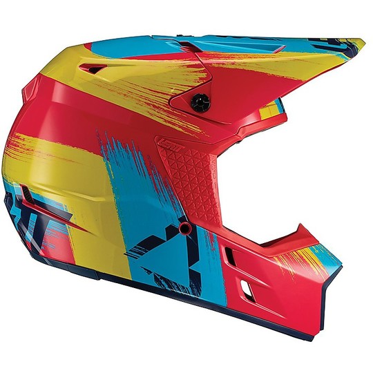 Helm für Moto Cross Enduro Helm GPX 3.5 V19.2 Red Lime