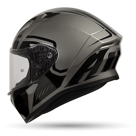 Helm Integrale Moto Airoh VALOR MARSHALL Glänzendes Grau