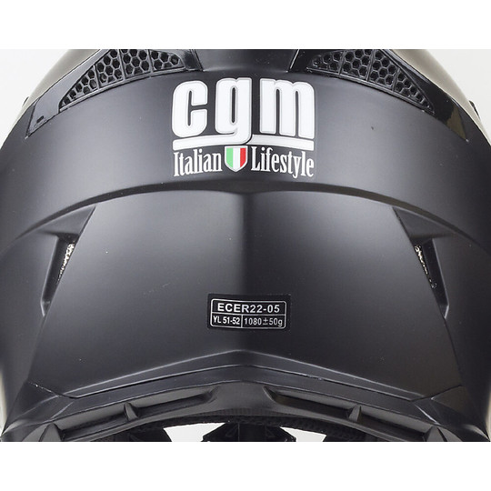 Helm Moto Cross Enduro CGM 209A ROCKY Mattschwarz