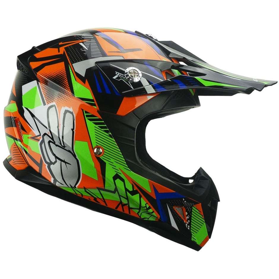 Helm Moto Cross Enduro CGM 209G WINNER Orange