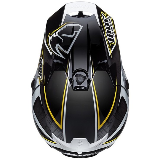 Helm Moto Cross Enduro Helm 2015 Thor Verge Amp Black Gold