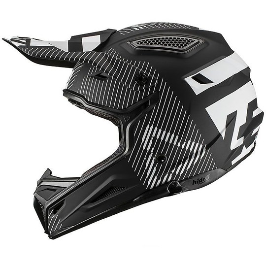 Helm Moto Cross Enduro Leatt GPX 4.5 V19.2 JUNIOR Schwarzer Helm