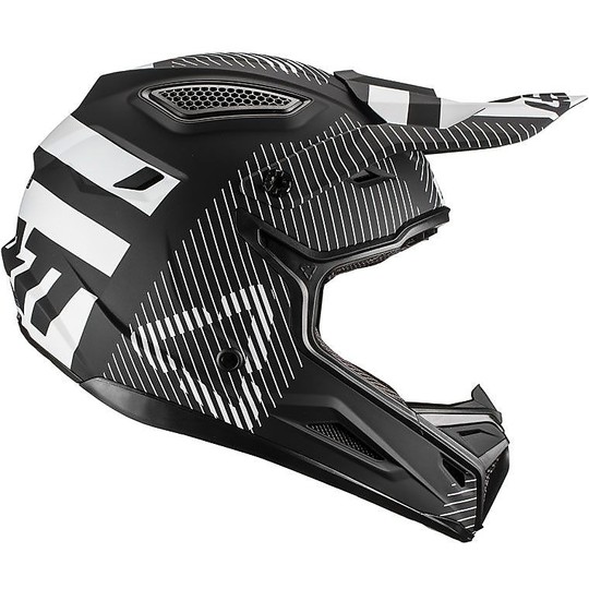 Helm Moto Cross Enduro Leatt GPX 4.5 V19.2 JUNIOR Schwarzer Helm