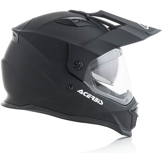 Helm Moto Integral Acerbis Doppelmasken-Reactive Black Gloss