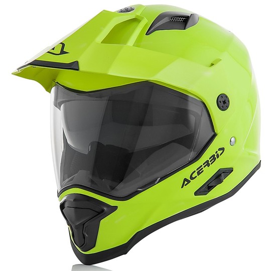 Helm Moto Integral Acerbis Doppelmasken-Reactive Fluorescent Yellow Gloss