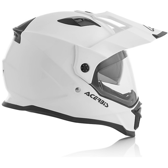 Helm Moto Integral Acerbis Doppelmasken-Reactive Gloss White
