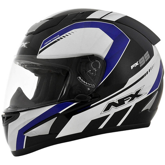 Helm Moto Integral AFX Airstrike blau poliert
