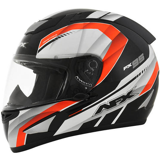 Helm Moto Integral AFX Airstrike Schwarz Orange poliert