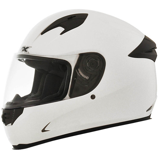 Helm Moto Integral AFX FX-24 einzelne Farbe Glossy White