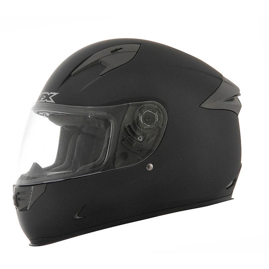Helm Moto Integral AFX FX-24 einzelne Farbe Mattschwarz