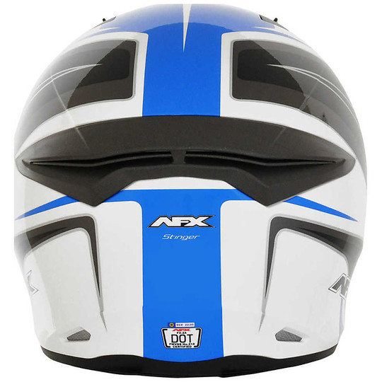 Helm Moto Integral AFX FX-24 Stinger Schwarz Blau
