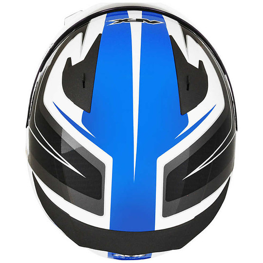 Helm Moto Integral AFX FX-24 Stinger Schwarz Blau
