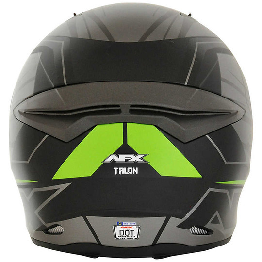 Helm Moto Integral AFX FX-24 Talon Schwarz Grün