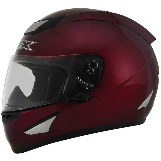 Helm Moto Integral AFX monocolore Red Bordeaux