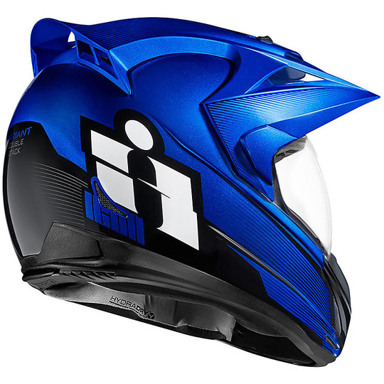 Helm Moto Integral Alle Straßen Icon Variant Blau Double
