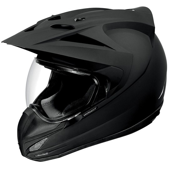 Helm Moto Integral Alle Straßen ICON Variant Rubatone Schwarz