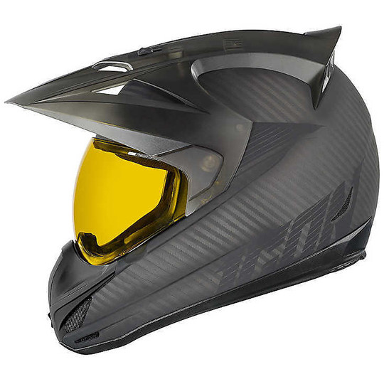 Helm Moto Integral Carbon-All Straße Icon Variant Geist Kohle