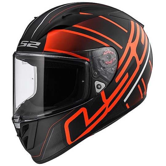 Helm Moto Integral Carbon-LS2 FF323 Matte Black Arrow R Evo Ion Red 