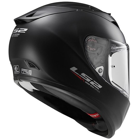 Helm Moto Integral Carbon-LS2 FF323 Pfeil R Evo Solid Black Matt 2017