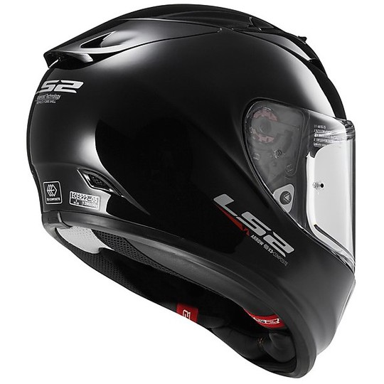 Helm Moto Integral Carbon-LS2 FF323 Pfeil R Evo Solide Shiny Black 